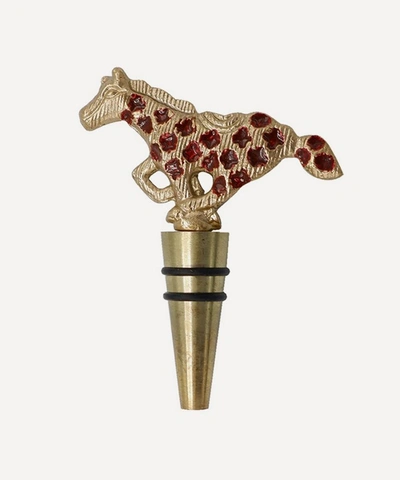 Doing Goods Wild Horse Bottle Stopper In Gold