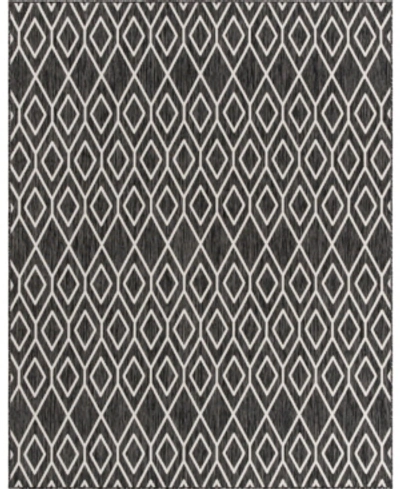 Jill Zarin Outdoor Turks And Caicos Area Rug, 7'10 X 10' In Charcoal