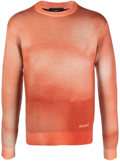 Alanui Dusty Road Bandana Sweater In Rust