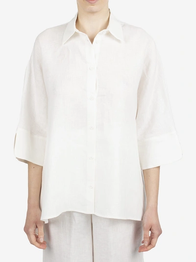 Liviana Conti 3/4 Sleeves Blouse In White