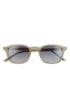 Salt Quinn 50mm Polarized Sunglasses In Matte Tea/ Grey