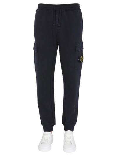 Stone Island Jogging Pants In Blue