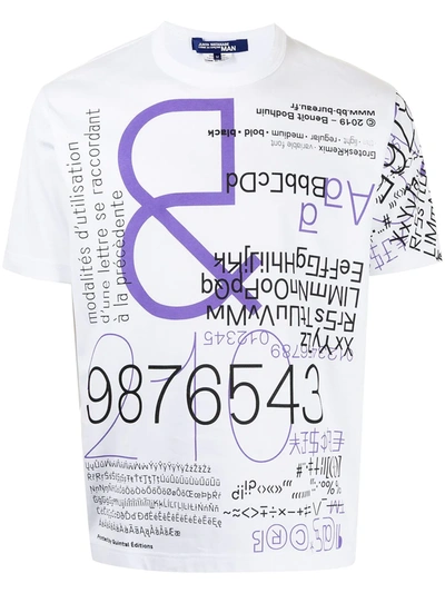 Junya Watanabe Typography-print Cotton T-shirt In White