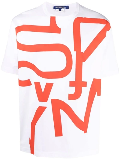Junya Watanabe Graphic-print Cotton T-shirt In White