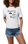 O'neill Wave Women Graphic Tee In White