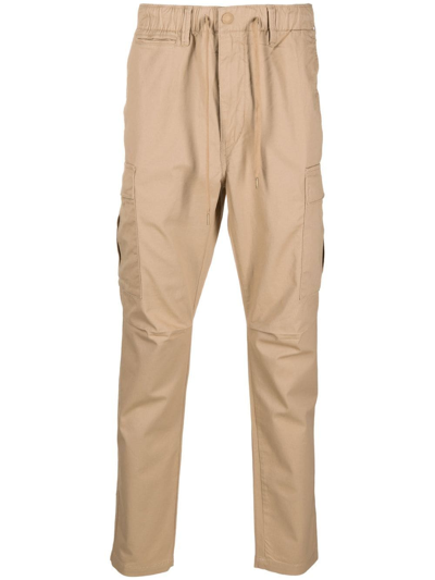 Polo Ralph Lauren Drawstring-waist Tapered Trousers In Neutrals