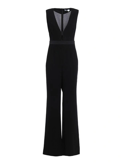 Diane Von Furstenberg Kyara Tux Jumpsuit In Black