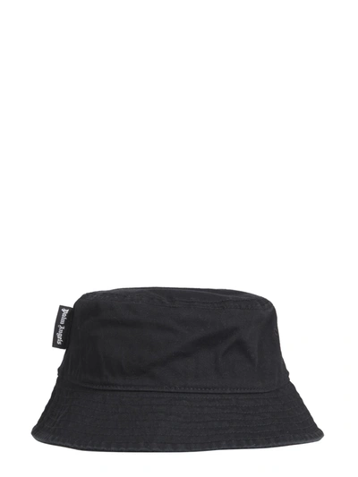 Palm Angels Bucket Hat In Nero