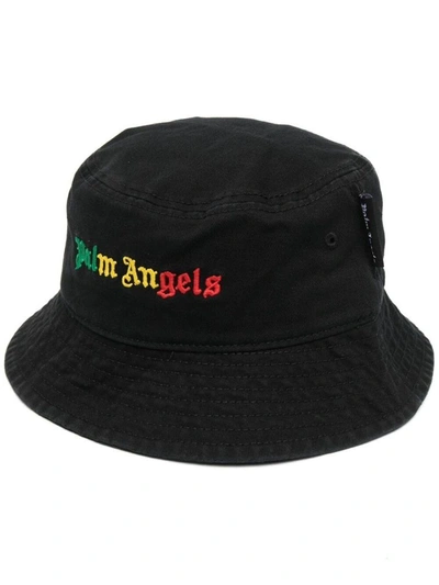 Palm Angels Men's Black Cotton Hat