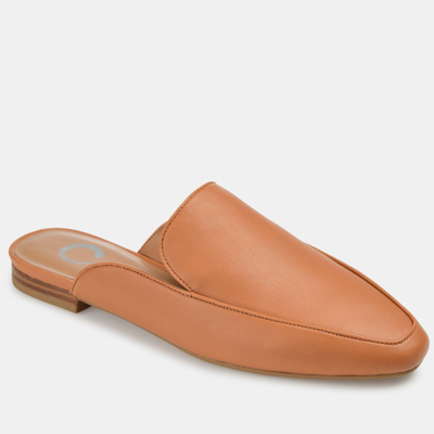 Journee Collection Women's Akza Slip On Mules In Brown
