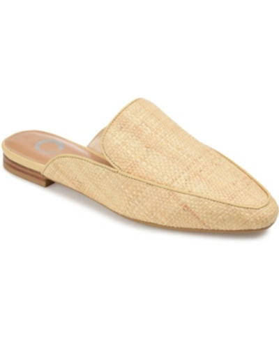 Journee Collection Women's Wide Width Akza Mule In Beige