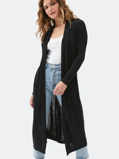Michael Stars Candice Long Sleeve Duster In Black