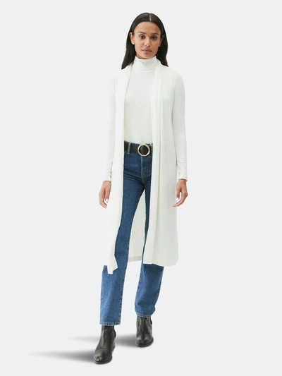 Michael Stars Candice Long Sleeve Duster In White