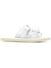 Suicoke Touch Strap Slides In White