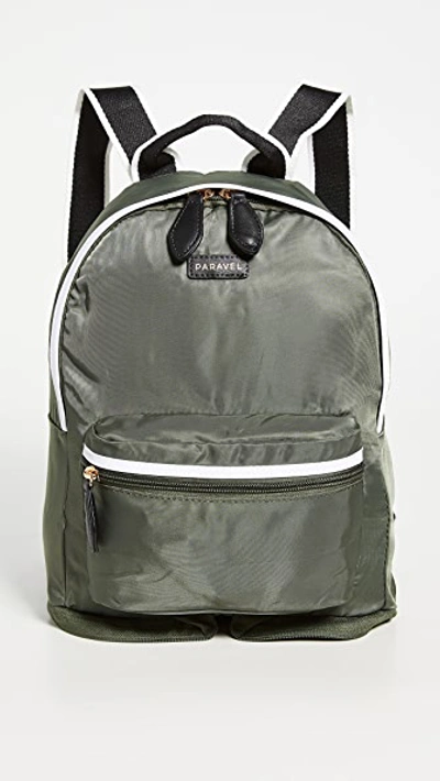 Paravel Mini Fold Up Backpack In Safari Green