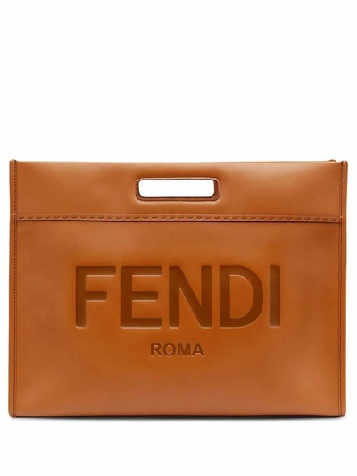 Fendi Women's Brown Leather Tote