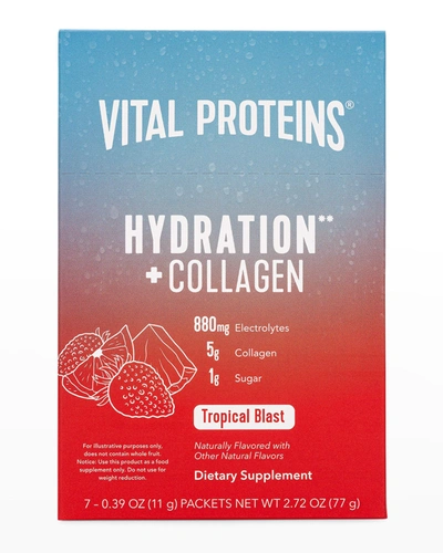 Vital Proteins Hydration + Collagen Tropical Blast Stick Pack Box, Set Of 7