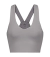 Alo Yoga Airbrush Real Sports Bra In Shadow Grey