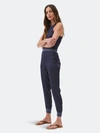 Michael Stars Lidia Satin Jogger In Blue