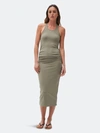 Michael Stars Vivian Racerback Midi Dress In Green