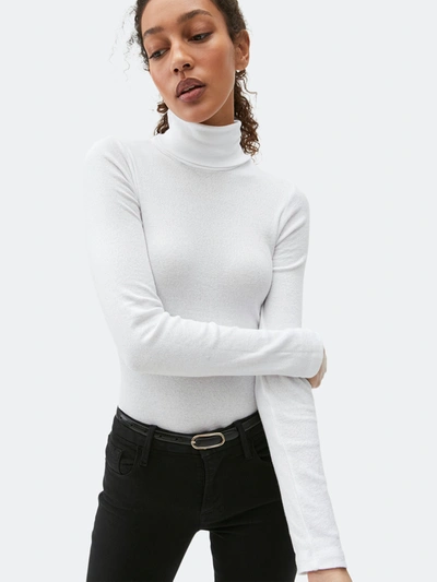 Michael Stars Turtleneck Sweater In White