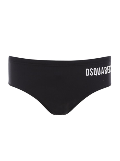 Dsquared2 Logo-icon-print Swimming Shorts In Black 1