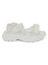 Alexander Mcqueen White Tread Sandals In Ivory