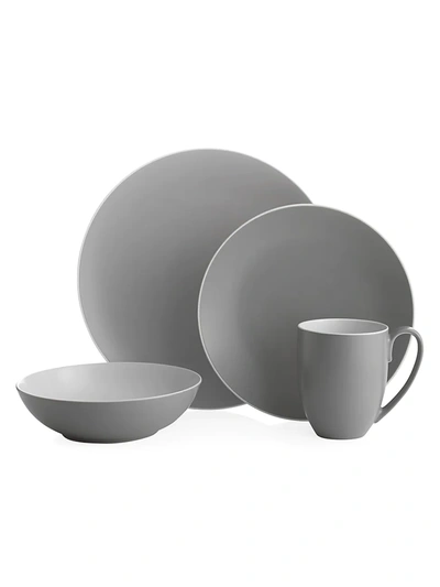 Nambe Pop Collection By Robin Levien 4-piece Place Setting In Grey
