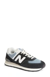 New Balance 574 Classic Sneaker In Black/blue