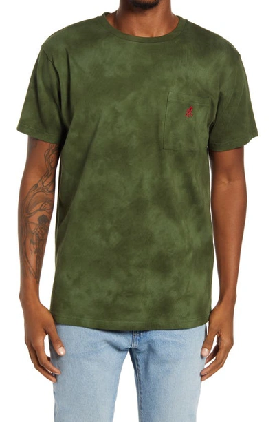 Gramicci One Point Tie Dye T-shirt In Green