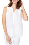 Curves 360 By Nydj Perfect Sleeveless Blouse In Optic White