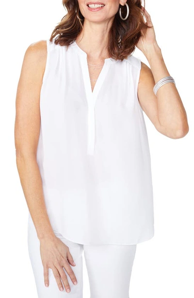 Curves 360 By Nydj Perfect Sleeveless Blouse In Optic White