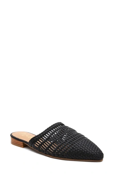 Matisse Xoxo Leather Woven Mule In Black