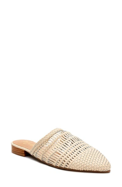 Matisse Xoxo Leather Woven Mule In Ivory
