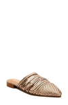 Matisse Xoxo Leather Woven Mule In Gold