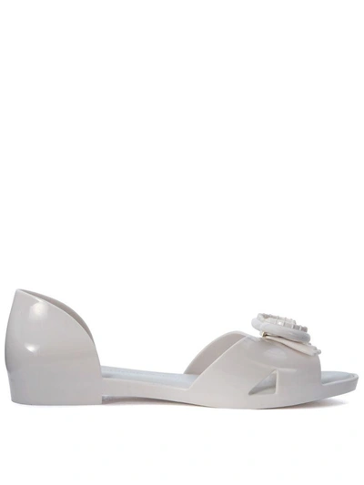Melissa Seduction + Vitorino Campos White Sandal In Bianco