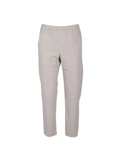 Drome Leather Trousers In Cipria