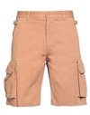 Addiction Man Shorts & Bermuda Shorts Camel Size 32 Cotton In Beige