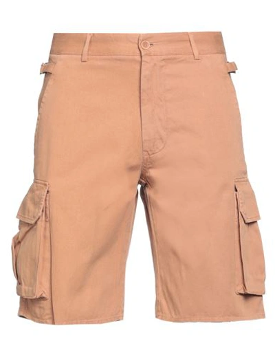 Addiction Man Shorts & Bermuda Shorts Camel Size 32 Cotton In Beige