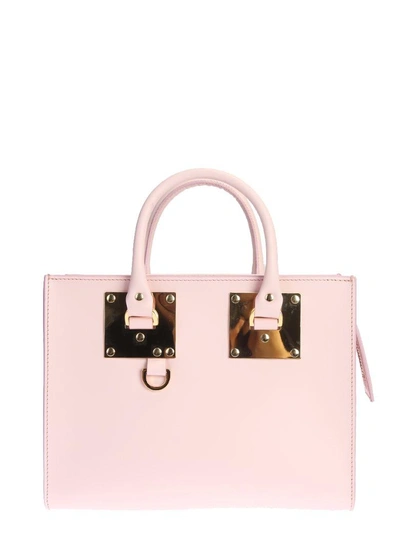 Sophie Hulme Medium Albion Box Tote Leather Bag In Pink