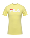 Fila T-shirts In Yellow