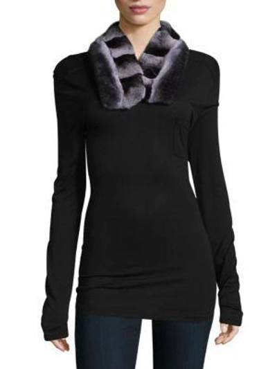 Adrienne Landau Rex 2-way Fur Cowl Scarf In Black