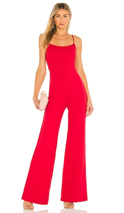 Lovers & Friends Lavinia Jumpsuit In Cherry Red
