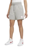 Jordan Flight Women's Fleece Shorts In Gray Heather/gray Heather