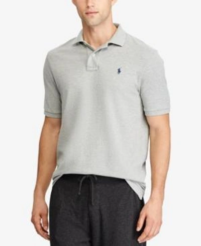Polo Ralph Lauren Weathered Mesh Classic Fit Polo Shirt In Andover Heather