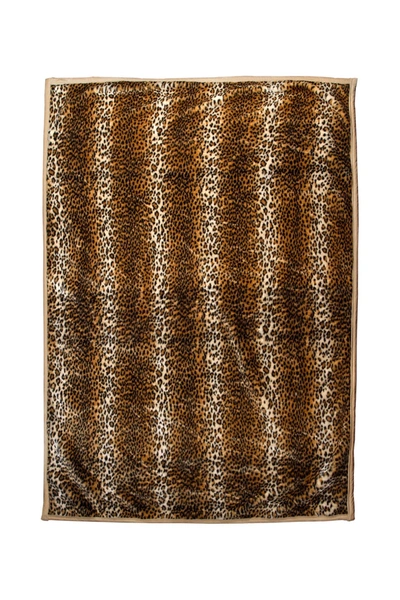 Luxe Faux Fur Throw In Leopard