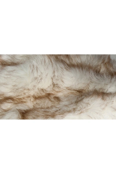 Luxe Faux Fur Gordon Faux Sheepskin Rug In Gradient Brown
