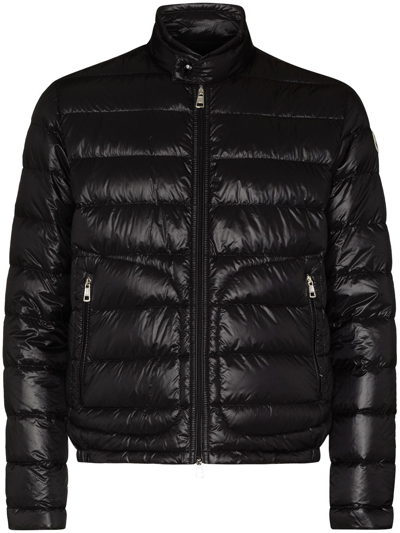 Moncler Padded Zip-front Jacket In Black