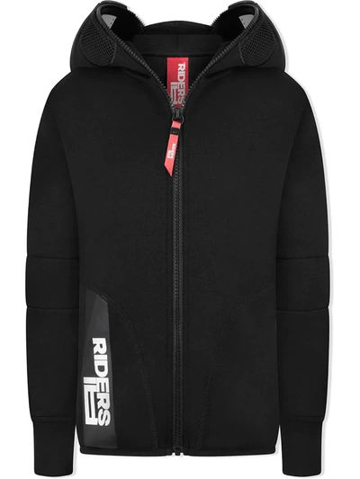 Ai Riders On The Storm Teen Zipped Lens Hoodie In Black