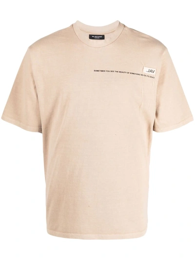 Val Kristopher Logo-print Short-sleeved T-shirt In Beige